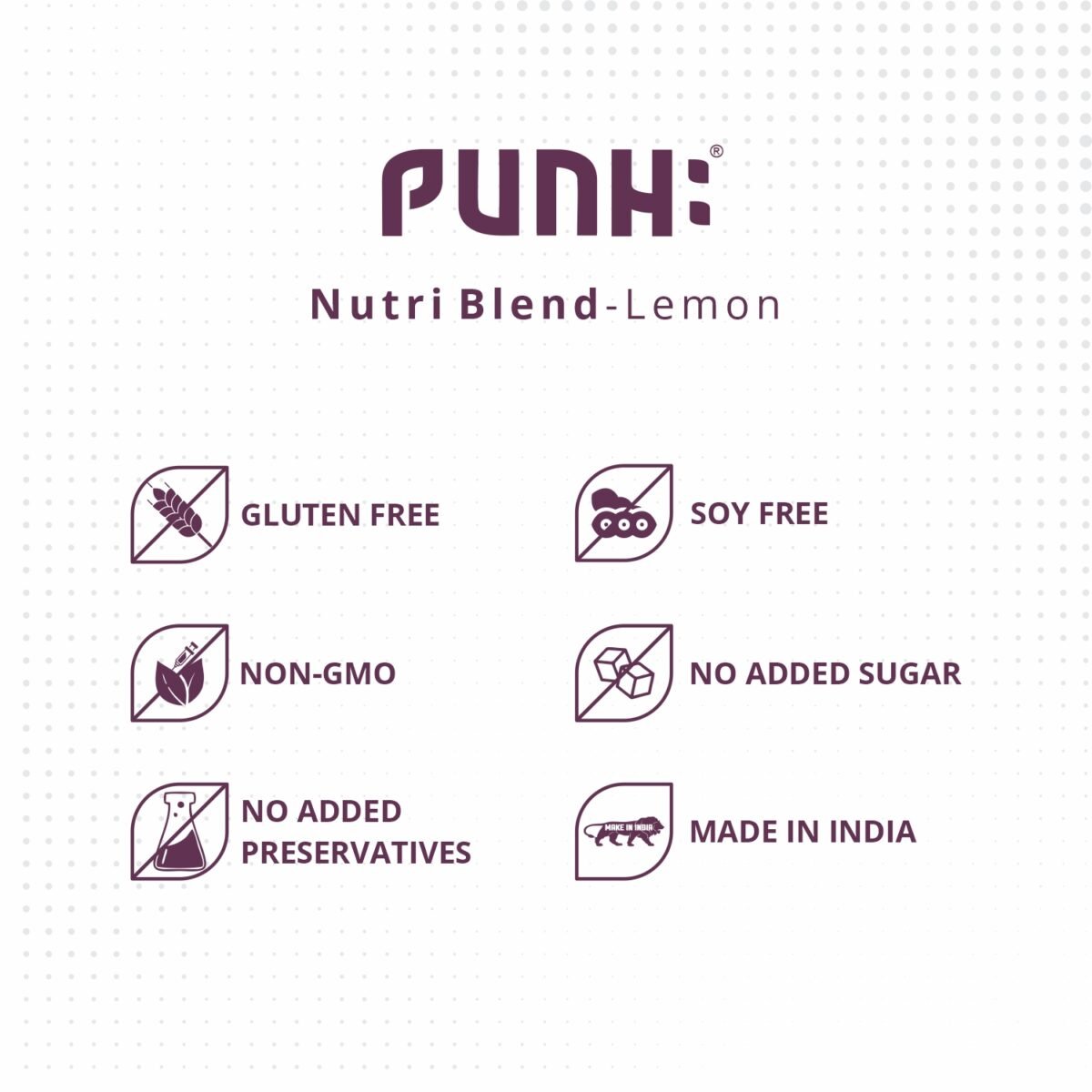 Punh Nutri Blend Lemon Claims
